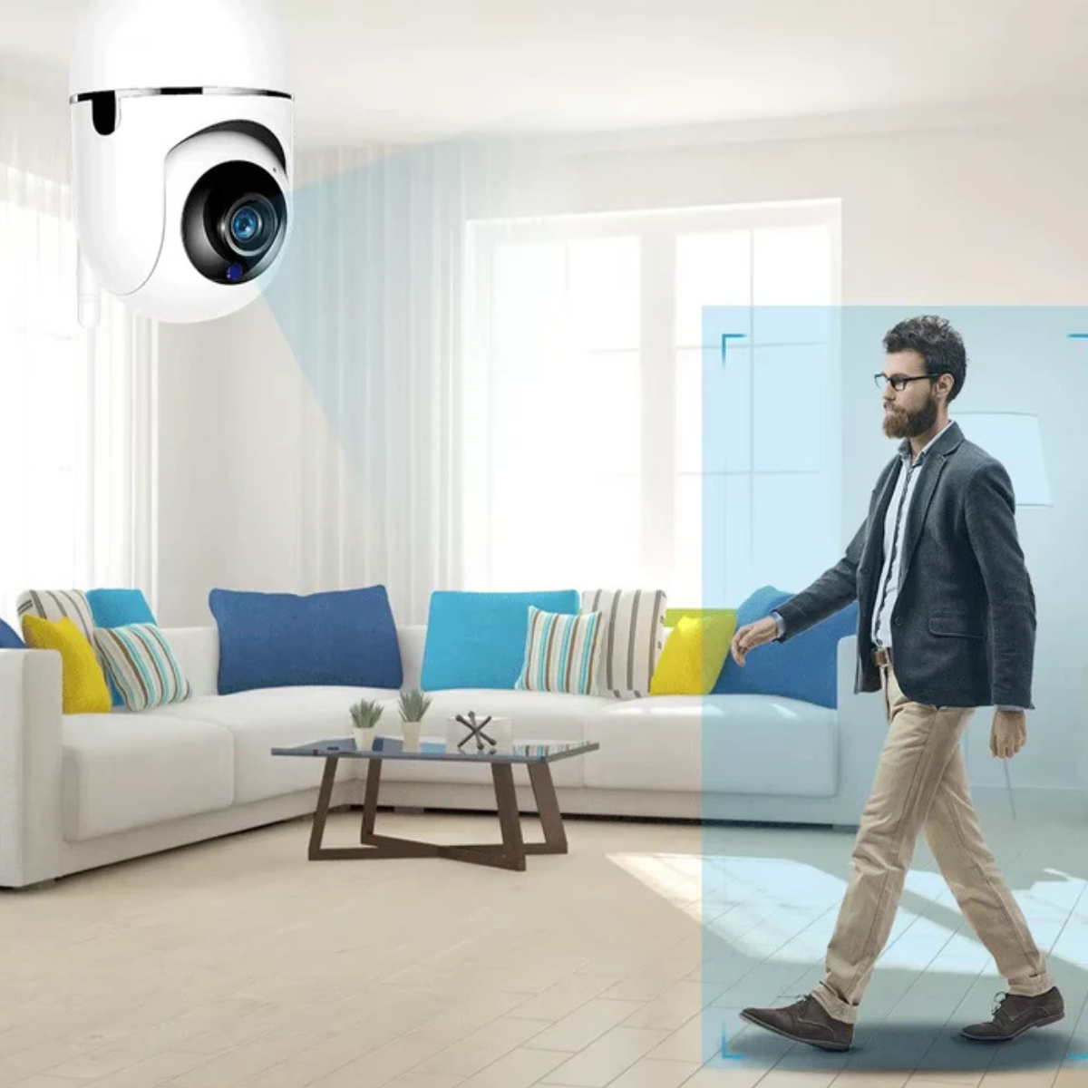 Cameră Supraveghere Baby Monitor WiFi Ultra HD, Audio 2-Way, Night Vision, PTZ, Aplicație compatibila cu IOS & Android