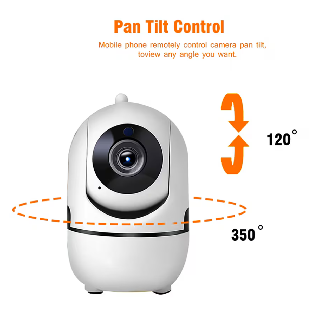 Cameră Supraveghere Baby Monitor WiFi Ultra HD, Audio 2-Way, Night Vision, PTZ, Aplicație compatibila cu IOS & Android