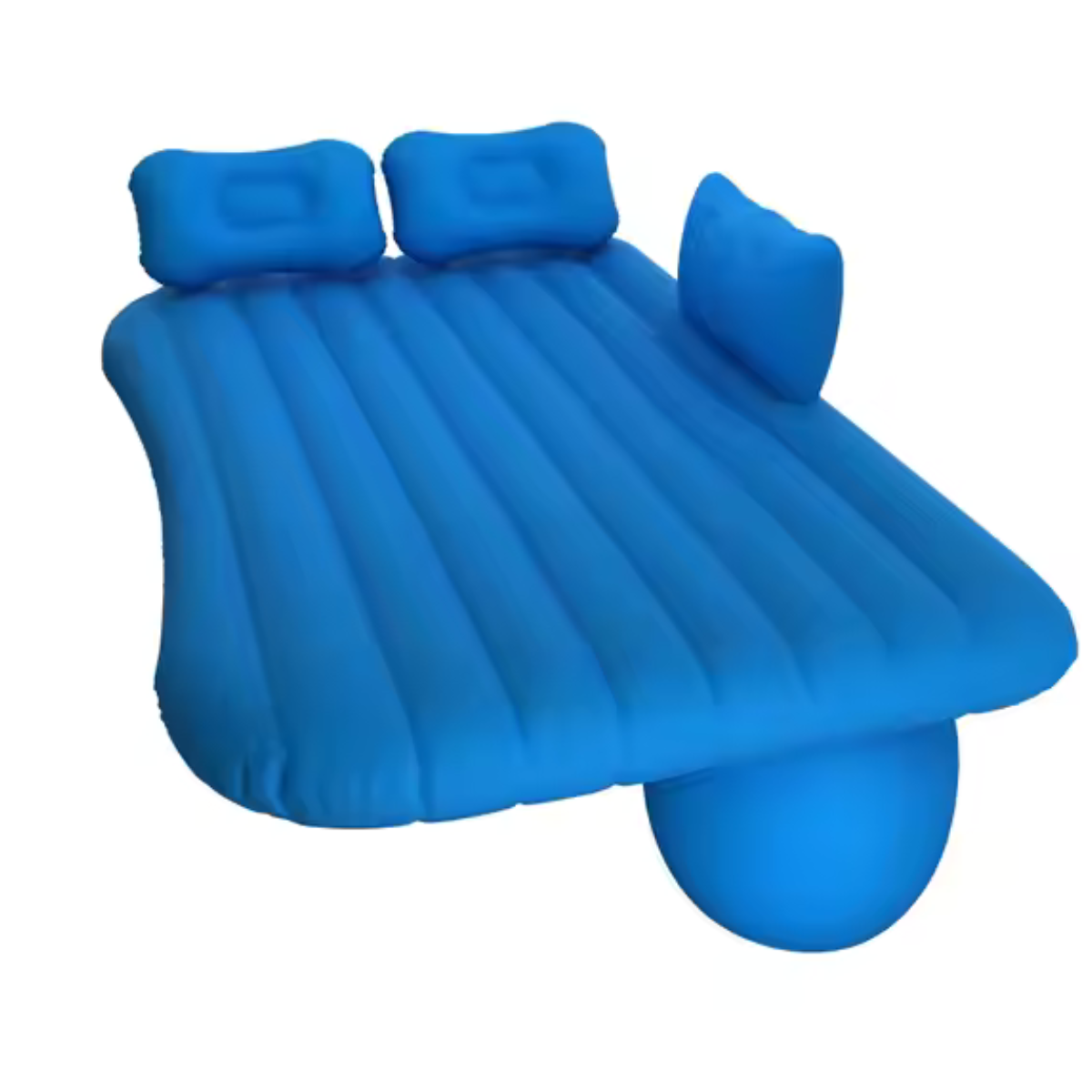 Saltea Gonflabilă Auto cu Pompa 12V Inclusă – PVC Rezistent, 2 Perne, Ideală pentru Mașină, Plajă sau Camping