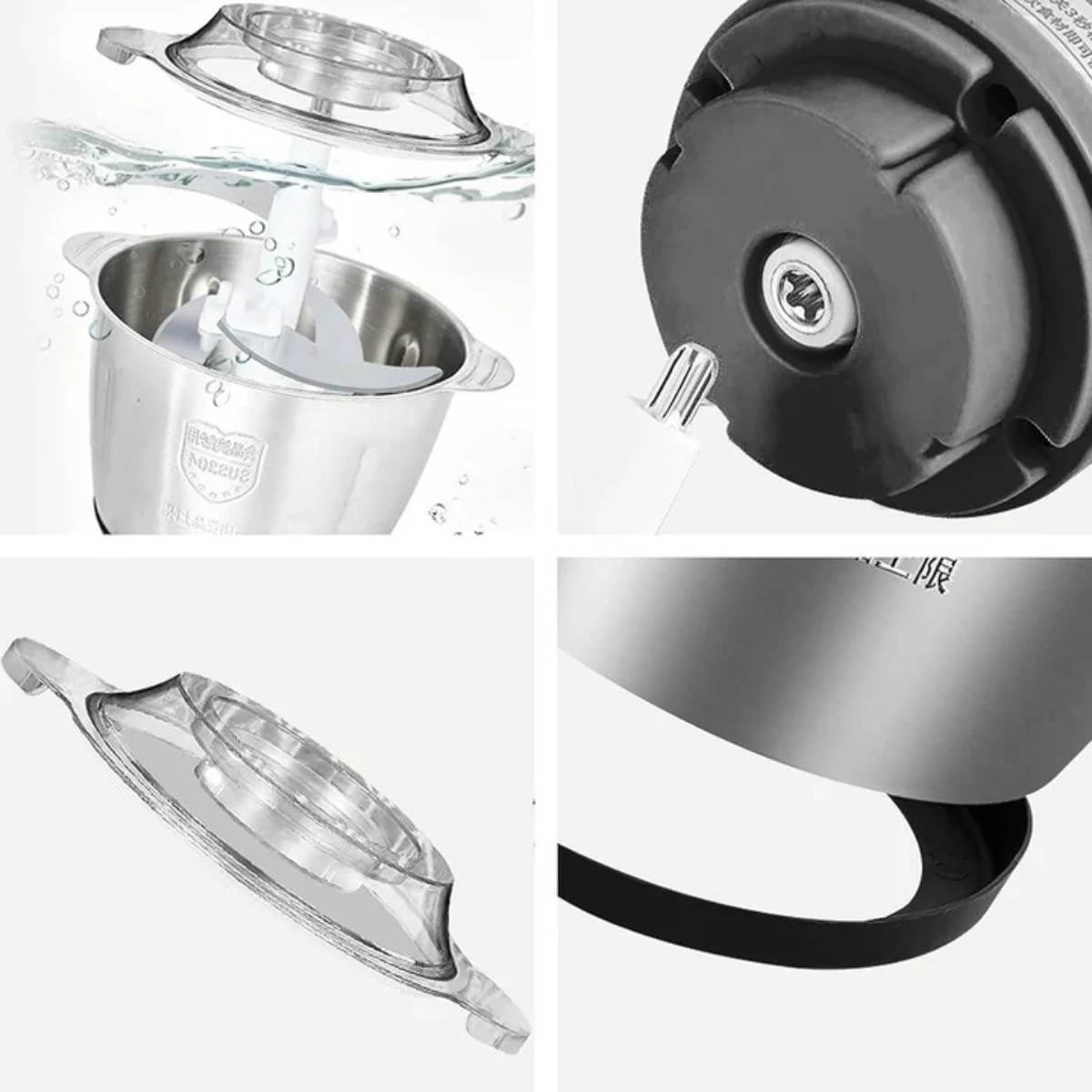 Tocător Electric cu Vas din Inox 3L – Putere, Durabilitate și Capacitate Mare