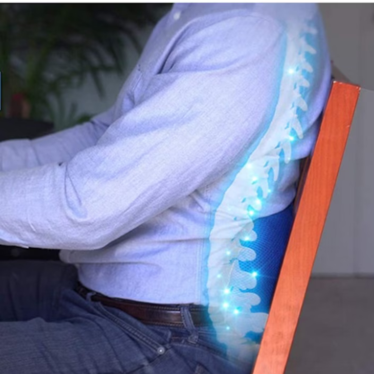 Perna Lombară Ergonomică Comfy Curve – Suport Spate cu Spumă de Memorie, Lavabilă, pentru Casă, Birou și Mașină