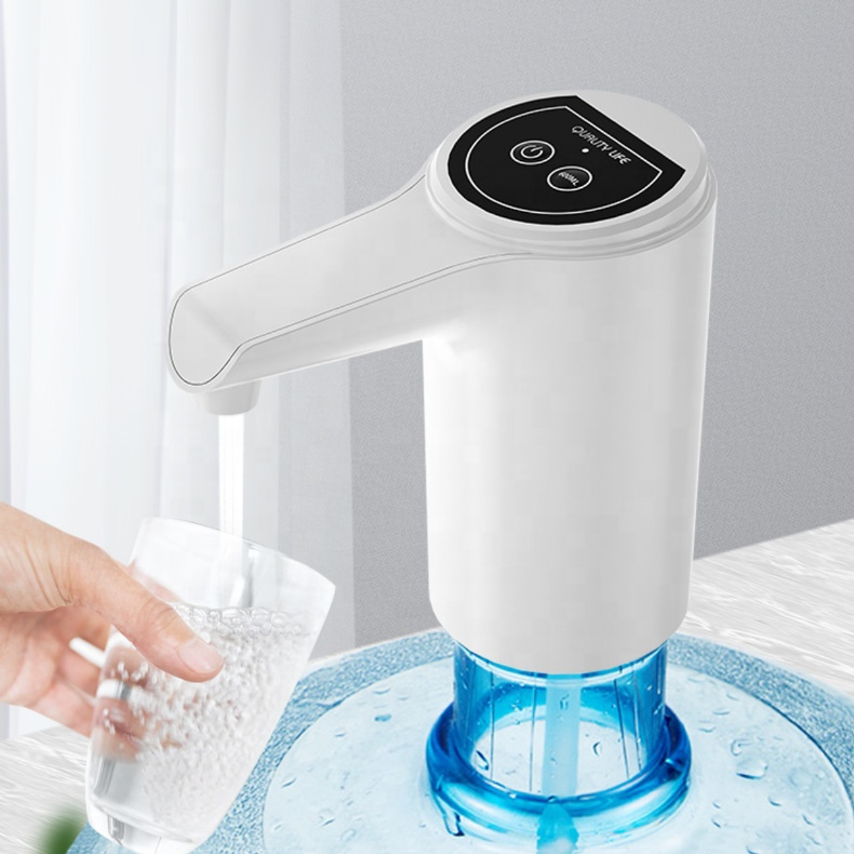Pompa Electrică Bidon Apă – Dozator Automat Reîncărcabil USB | Dispenser Apă Potabilă