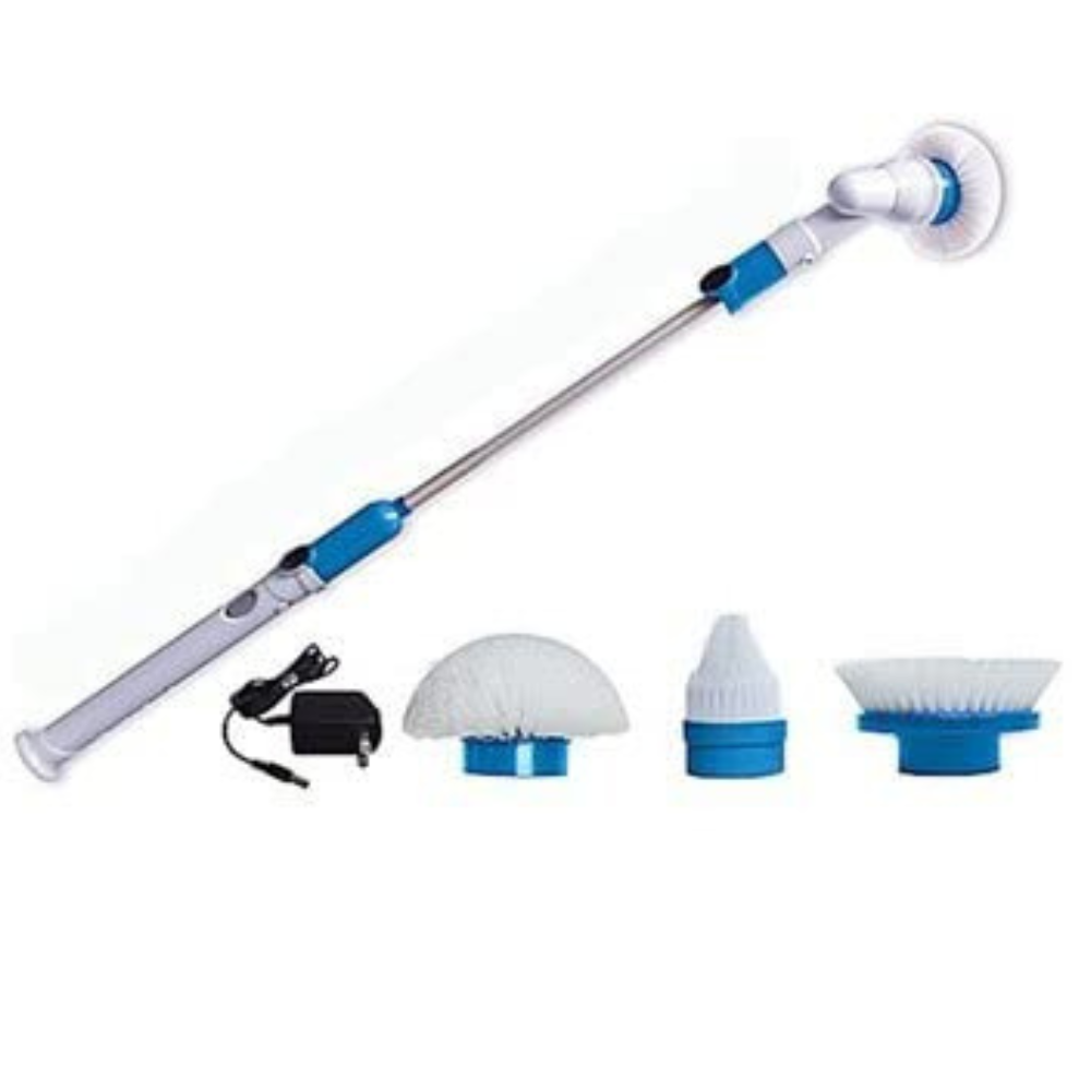 Perie Electrică Rotativă pentru Curățenie – Spin Scrubber cu 3 Capete, Extensibilă până la 105 cm, Baterie Reîncărcabilă – Ideală pentru Baie, Rosturi, Gresie, Cadă, Jante Auto