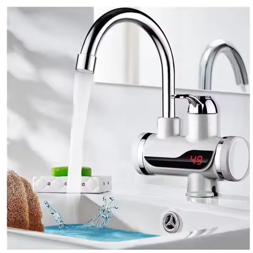 Robinet Electric Instant pentru Apă Caldă 3000W – Încălzire Rapidă, Afișaj Digital, Instalare Ușoară