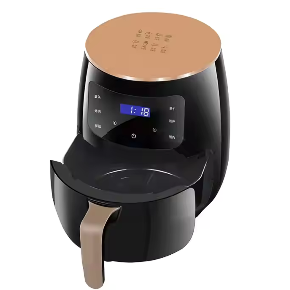 Friteuză cu Aer Cald Air Fryer 6L, 2400W, Ecran Tactil, Gătire Rapidă și Fără Ulei