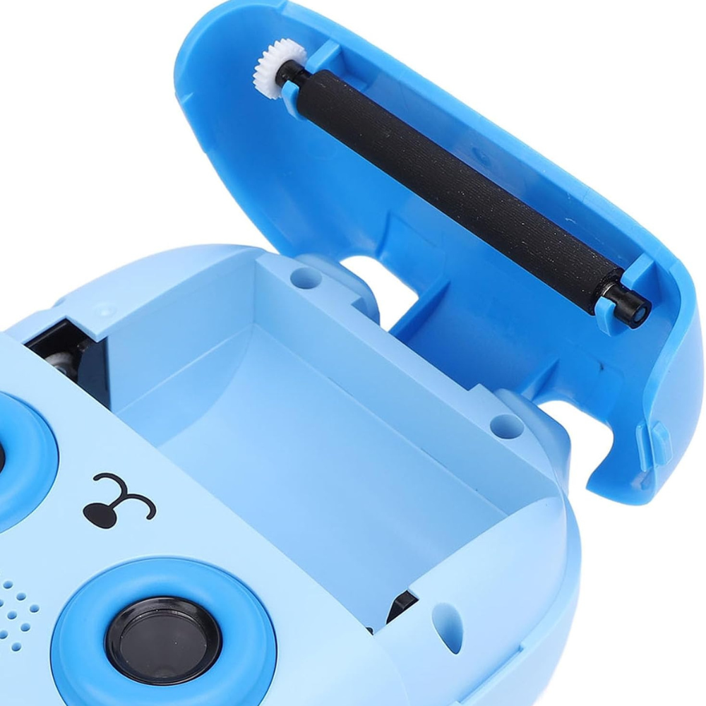 Camera Foto Digitala pentru Copii si Imprimanta termica, Ecran 2.4 Inch, Dual Lens 1080P, Filtre Creative, Foto si Video HD, Albastru