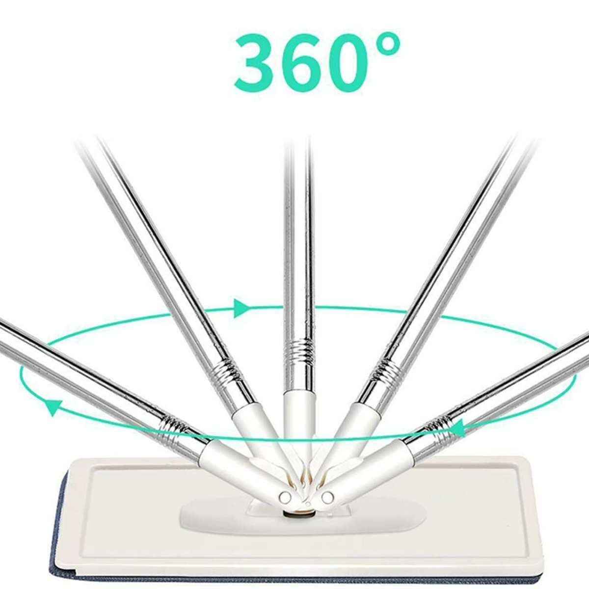 Mop plat cu stoarcere automată și găleată – Curățare eficientă fără efort, rotire 360°