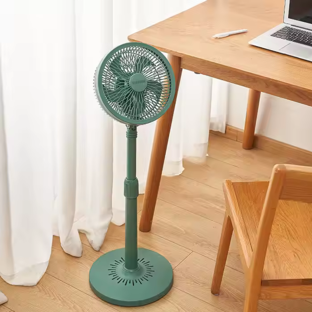 Ventilator de Cameră Vertical, cu Picior Reglabil și Funcționare Silențioasă – Ideal pentru Dormitor sau Birou