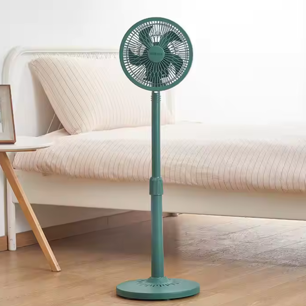 Ventilator de Cameră Vertical, cu Picior Reglabil și Funcționare Silențioasă – Ideal pentru Dormitor sau Birou