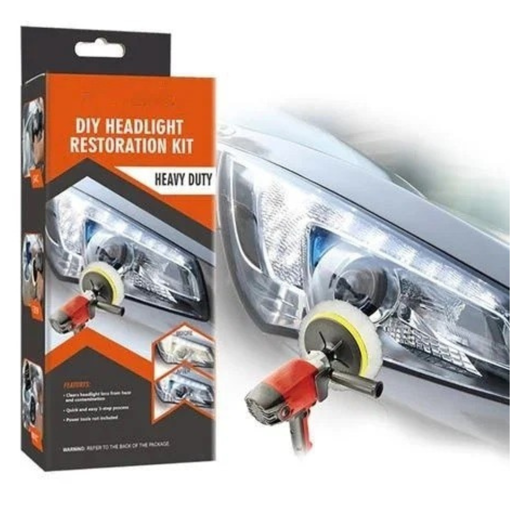 Kit polish și restaurare faruri auto Visbella – discuri abrazive, pastă polish, protecție UV