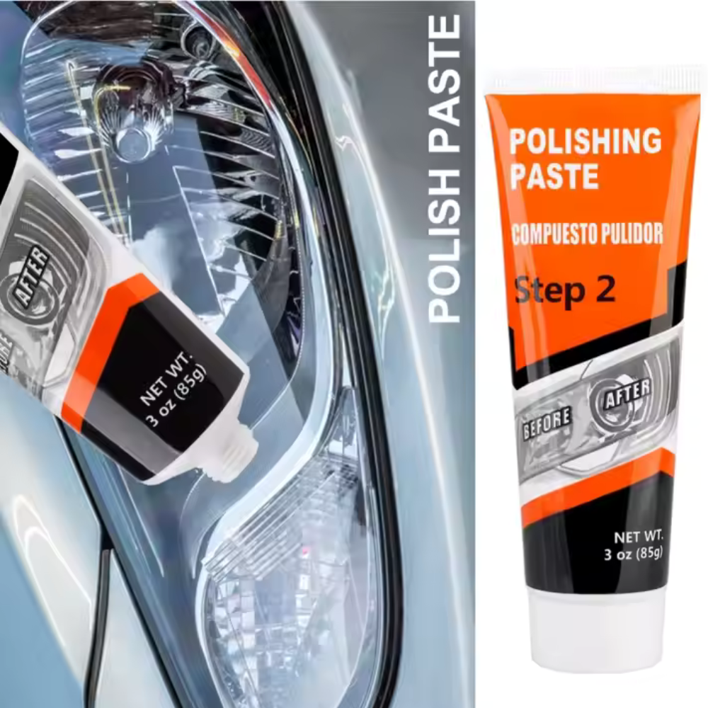 Kit polish și restaurare faruri auto Visbella – discuri abrazive, pastă polish, protecție UV
