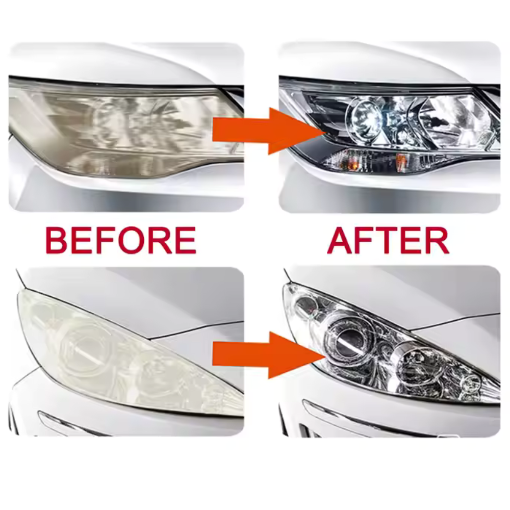 Kit polish și restaurare faruri auto Visbella – discuri abrazive, pastă polish, protecție UV
