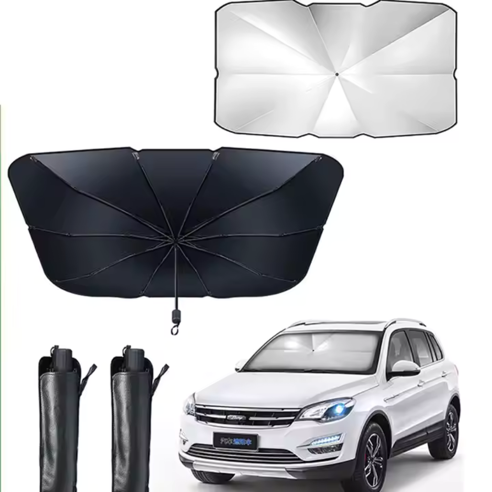 Parasolar auto tip umbrelă, pliere rapidă , protecție termica si UV, universal