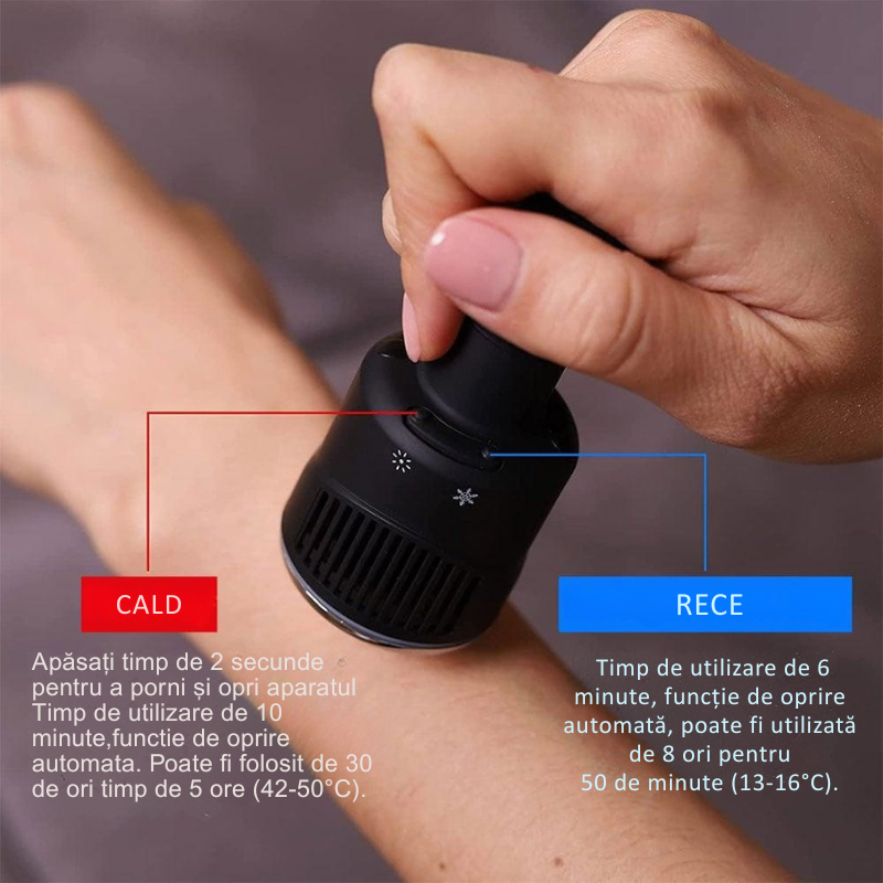 Cap de Masaj Termoactiv pentru Pistolul de Masaj CenturyLux– Compresa Caldă & Rece