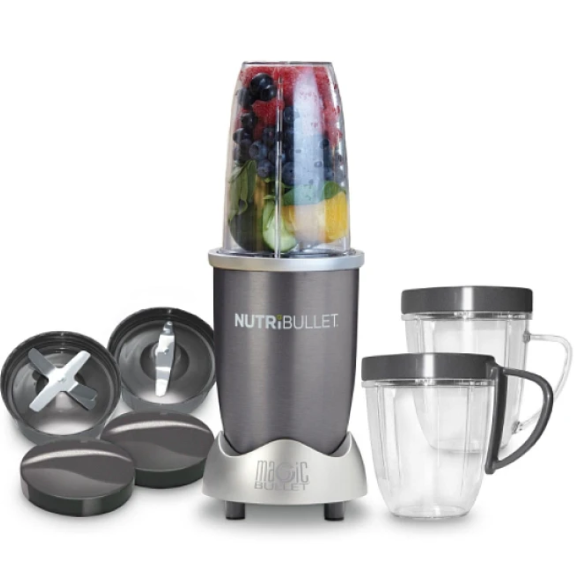 Blender și Storcător NutriBullet 600W – Smoothie-uri Sănătoase în Câteva Secunde | Putere + Accesorii Incluse
