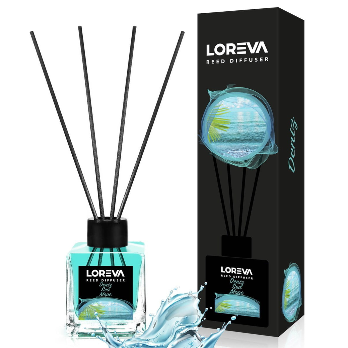 Set 3 Odorizante de cameră Loreva | Difuzoare cu bețișoare, parfumuri concentrate, miros intens și persistent