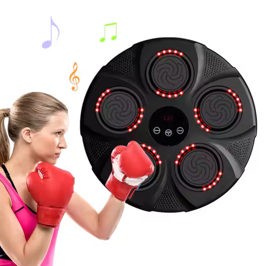 Țintă de Box Interactivă LED – Aplicație Bluetooth, Muzică, USB, 5 Zone Reactive, Adulti si Copii