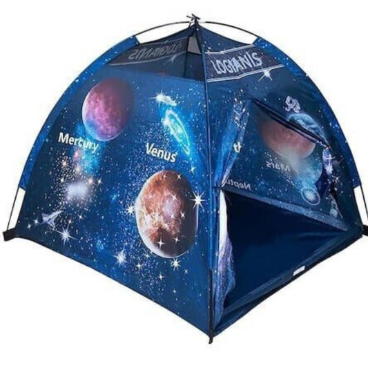 Cort de Joacă Copii – Model Spațial cu Planete și Galaxii, 125x125x110 cm