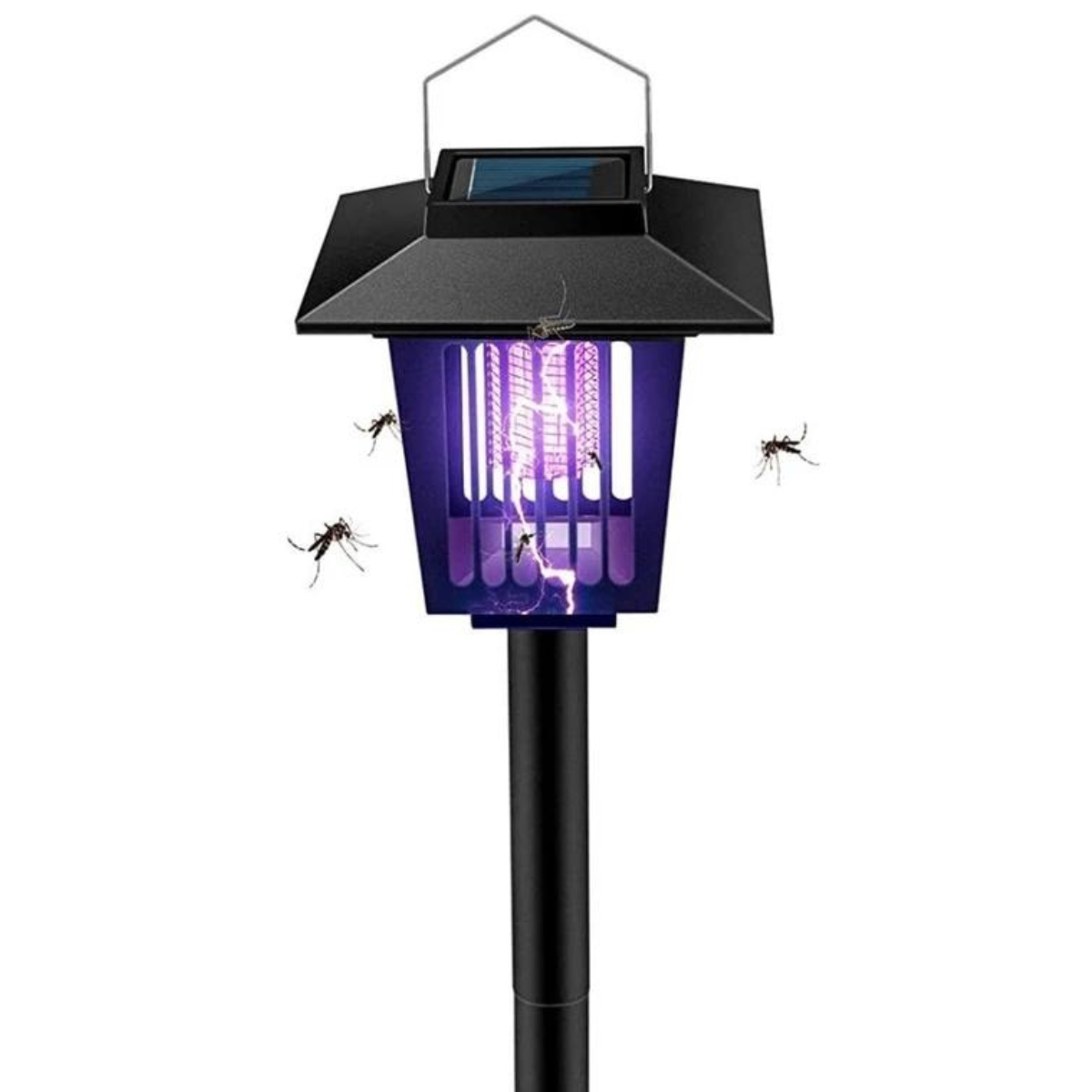 Lampa solară 2 în 1 cu LED UV – Anti-insecte și Iluminare decorativă pentru grădină si terasă